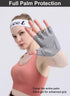 SUJAYU Workout Gloves for Women & Men, Anti-Slip Fingerless Gloves for Weightlifting, Mens Workout Gloves Gym Gloves