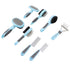 PODSJD Set 8 1 Dog Brush Comb in Multifunctional Pet Grooming Kit with Nylon & Stainless Steel Teeth - Detangles