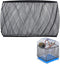 Bird Cage Seed Catcher, Mesh Guard Netting, Bird Cage Seed Guard Skirt for Round Square Cages (Black)