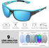 KUGUAOK Polarized Sports Sunglasses for Men, 100% UV Protection Goggles for Driving and Fishing