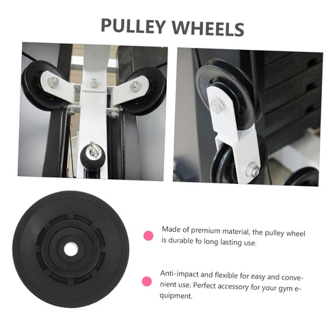 Gym Equipment Accessories, Pulley Wheel Replacement Parts for Home Gym, Steel Pulley Fitness Two Wheels