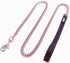 Rose Gold Dog Chain Leash, 10MM/14MM Curb Cuban Link, Strong Chew Proof Stainless Steel, 3FT/4FT/5FT (10mm, 5ft)