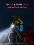 Super Bright Bike Light Set, IPX6 Waterproof Front and Back Lights with 8+12 Lighting Modes, USB Rechargeable LED