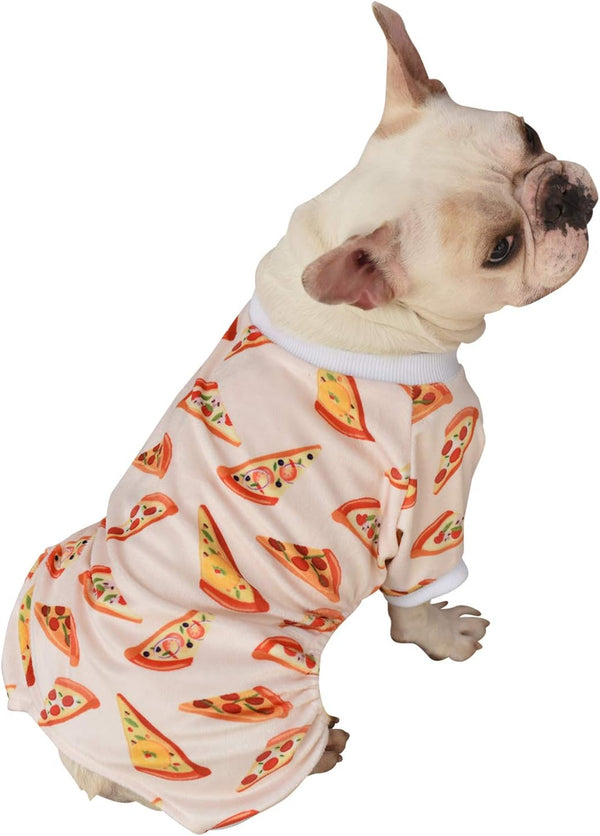 CuteBone Soft & Stretchy Dog Pajamas, Cozy Pet Jammies for Small Dogs, All-Season Comfy Outfit