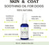 Natural Skin & Coat Oil for Dogs Coconut, Olive & Almond Oil Dog Moisturizer for Dry, Itchy Skin & Dull Coats | Adds
