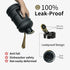 TOOFEEL 2 Liter Water Bottles - BPA Free Half Gallon Sports Bottle with Measurements Marked (Matte Black)