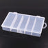 Honbay Clear Visible Plastic Fishing Tackle Storage Box - Jewelry Making Findings Organizer (M: 7"x4.3"x1.2")