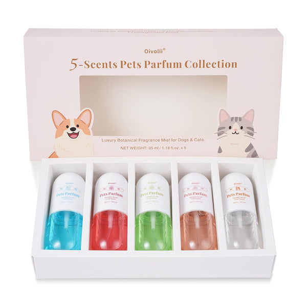Generic Dog Cologne & Pet Perfume Gift Set 5 Long Lasting Scents for