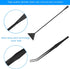 15in Aquarium Aquascape Tools Kit, 4 in 1 Stainless Steel Aquatic Plant Tool Set (Black)