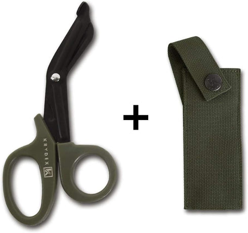 KRYDEX Tactical Medical Shears Pouch, Tactical EMT Scissor Sheath for MOLLE Hand Tools