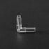 uxcell Aquarium Air Valve Connector, Plastic Inline Tubing L-Shaped Non-Return Valves for 4mm Fish Tank 10pcs
