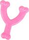 Nylabone Puppy Wishbone Chew Toy - Pink Chicken Flavor, X-Small/Petite (1 Count) for Teething Puppies