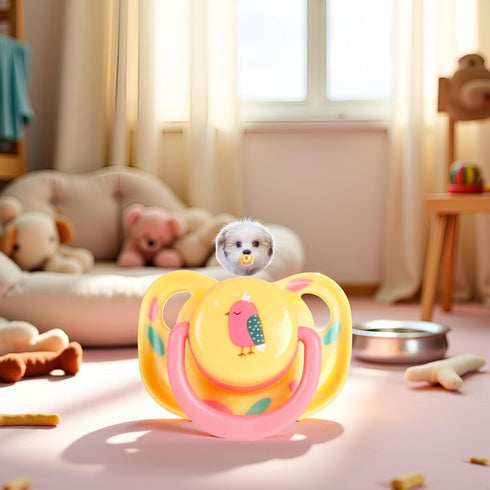 SelHeng Pet Silicone Calming Pacifier, Dog Pacifiers for Small Dogs, Kitten Pacifiers, Puppy Teething Toys and Cat Chew
