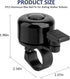 JERBOR 1PCS Aluminum Bell for Rollators Walker Baby Bike, Loud Melodious Sound Sport Wheelchair Accessories