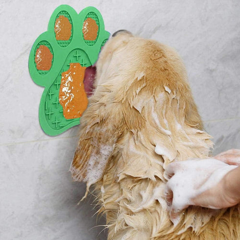 Dog Licking Mat for Anxiety, Peanut Butter Slow Feeder Pad with Strong Suction for Pet Bathing and Training