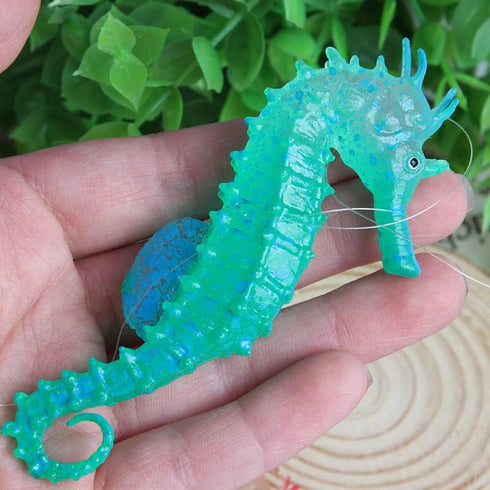 4 PCS Fluorescent Artificial Octopus Aquarium Ornament with Suction Cup for Fish Tank Decoration