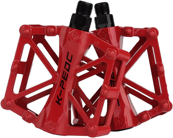 Lightweight Aluminium CNC Bike Platform Pedals for Road Cycling, MTB, BMX - 2pcs