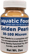 Aquatic Foods Inc. Golden Pearls 50-100 Micron Powder Newly Hatched Fry, Babies of Shrimp, Axolotls,