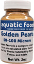 Aquatic Foods Inc. Golden Pearls 50-100 Micron Powder Newly Hatched Fry, Babies of Shrimp, Axolotls,
