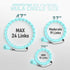 Weighted Hula Circle with 24 Links for Adults Weight Loss, Infinity Fitness Hoop Plus Size, for Women Smart Exercise Equipment