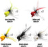 XFISHMAN Popper-Flies for Fly Fishing, Topwater Bass Panfish Bluegill Poppers Flies Bugs Lures
