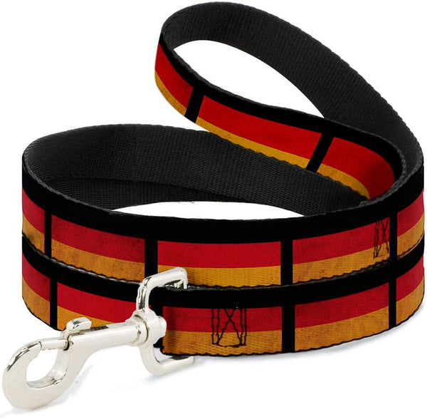 Dog Leash, German Flag Distressed, 6 Feet Long, 0.5 Inch Wide