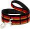 Dog Leash, German Flag Distressed, 6 Feet Long, 0.5 Inch Wide