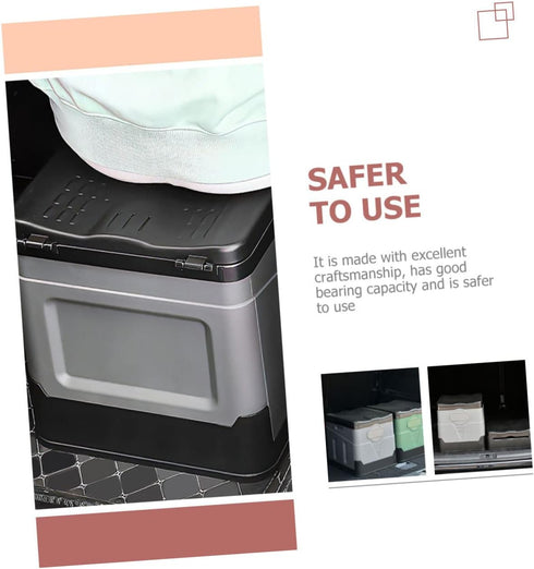IMIKEYA Portable Folding Toilet for Adults Emergency Outdoor Travel Potty Storage Box for Camping Road Trips and Car