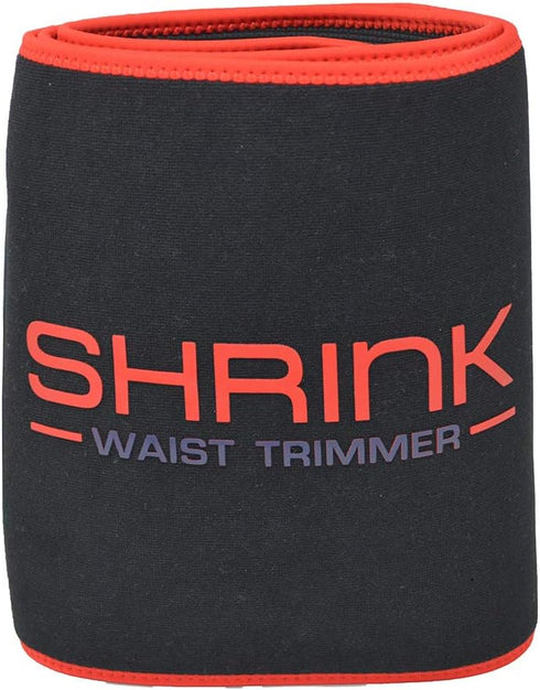 shrink Waist Trimmer - Sweat Band Waist Trainer for Women and Men; Workout Equipment for Home Workout and Gym Exercise; Waist Wrap Hourglass Body Shaper Black