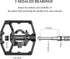 Mountain Bike Pedals - Dual Function Bicycle Flat and Clipless Pedals, 9/16" Compatible with SPD for Road Mountain BMX