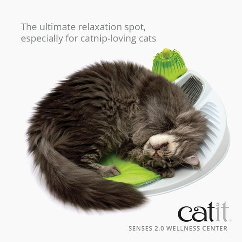 2.0 Catit Senses Wellness Center Cat Toy - Interactive Multi-Purpose Relaxation Spot with Catnip Included