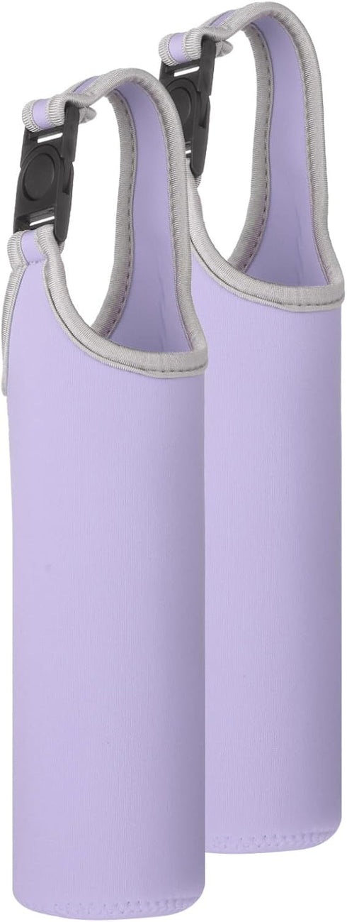 uxcell 2pcs Neoprene Carrier Water Bottle Sleeve, 15.5-20oz Insulated Water Glass Bottle