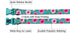 Dog Collar and Leash Set, Rose Pattern Polyester Material, 5ft Matching Leash for Small Dogs (S, Green Rose Set)