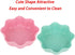 3 Pcs Hamster Food Bowl, Cute Shape Dish for Hamster, Rat, Mice, and Other Small Animals (Pink, Green, Blue)
