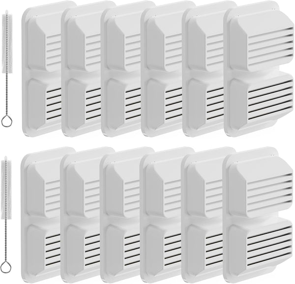 MJYNITE Cat Water Fountain Filter, Multi-Stage Filtration Replacement Filters (12 Filters+12 Sponges+2 Brushes)