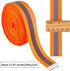 GORGECRAFT 21.8 Yards Reflective Bands Orange Winter High Visibility Reflector Fabric Reflective Safety Sew On Tape Webbing Ribbon Trim Strip Bracelets Running Gear Wrist Clothing Schoolbag 2.5cm