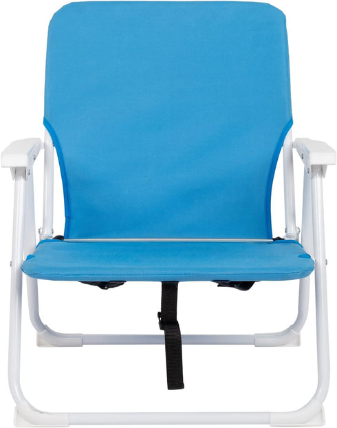 Pinikuyiro 220lbs Folding Beach Chair, Lightweight Beach Chair with Shoulder Straps, High Back Beach Chairs with Hard