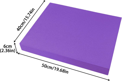 Generic 20x16 Inch Foam Balance Pad - Non Slip Soft Thick,Balance Foam Pad Exercise Equipment,for Women Men Home Gym