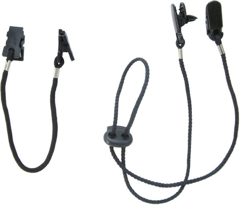 Set of 2 Cap Clips and Hat Chin Strap, Windproof Clip for Golfing, Fishing, and Sports