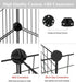 24pcs LANGXUN DIY Small Animal Pet Playpen with Waterproof Mat, C&C Cage for Puppy Kitten, Rabbit Cage,Guinea