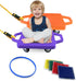 2 Plastic Scooter Boards with Handles for Kids Sitting and Sports Training,