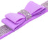 Cute Rhinestone Dog Collar, Dazzling Sparkling Soft Suede Leather Collar with Crystal Diamond for Dog Puppy (XS,