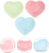 POPETPOP 3Pcs Heart-Shaped Ceramic Hamster Food Bowl - Compact Size, Sufficient Quantity, Wide Application Pet Feeder