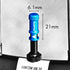 Granite Juicy Nipple Valve Cap with Valve Core Removing Function, Durable Alloy Bike Tire Caps Dust Covers (Blue)