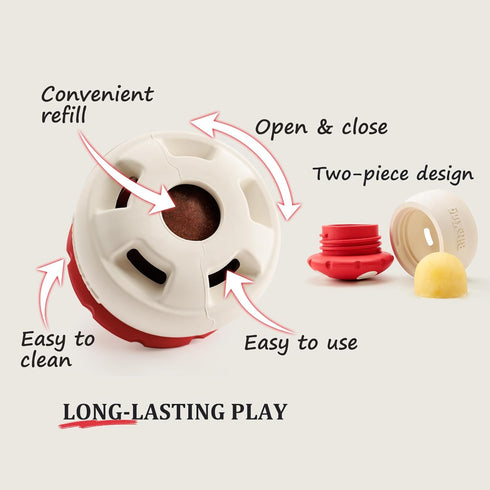 BiteKing Frozen Natural Rubber Long Lasting Interactive Dog Toys to Keep Them Busy, Freeze Enrichment Toys for Medium