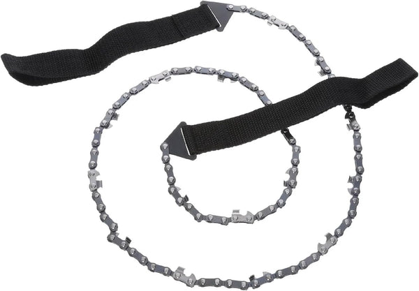 HME Pocket Folding Hand Chain Saw, 36 Inches with Nylon Wrist Handle, Emergency Survival Gear for Camping