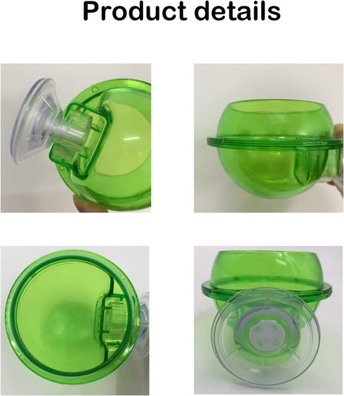 Chameleon Feeding Bowl with Suction Cup, 4Pcs Reptiles Feeder Water Bowls for Lizard Bearded Dragon Gecko
