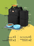 Dog Travel Bag, Airline Approved Organizer Backpack with Multi-Function Pockets, 25L Accessories Set for Weekend