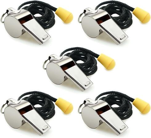 Whistle - Sports Whistles with Lanyard, Loud Crisp Sound for Coaches, Referees, and Officials