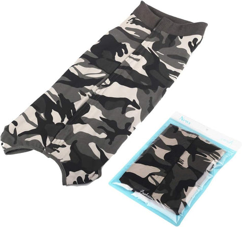 Dog Recovery Suit, Abdominal Wound Puppy Surgical Clothes, Post-Operative Vest, Camouflage